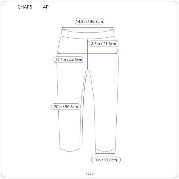 Chaps Capri Jeans Slimming Fit Blue White Tie Dye Petite 4 4P - Picture 3 of 12